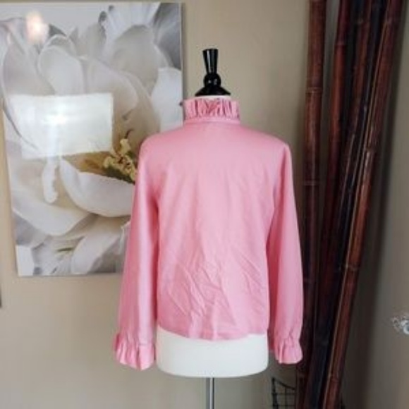 Adorable Retro Pink Ruffle Top ~ Size S/M - Picture 5 of 5